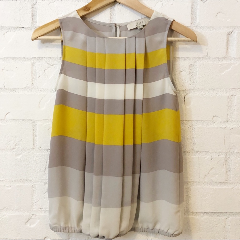 LOFT Striped Blouse
